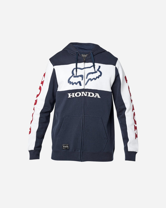 Sweat à capuche zippé Fox Racing Honda - Marine/Blanc