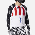 Shift Racing Blue Label Flame Jersey - White/Black