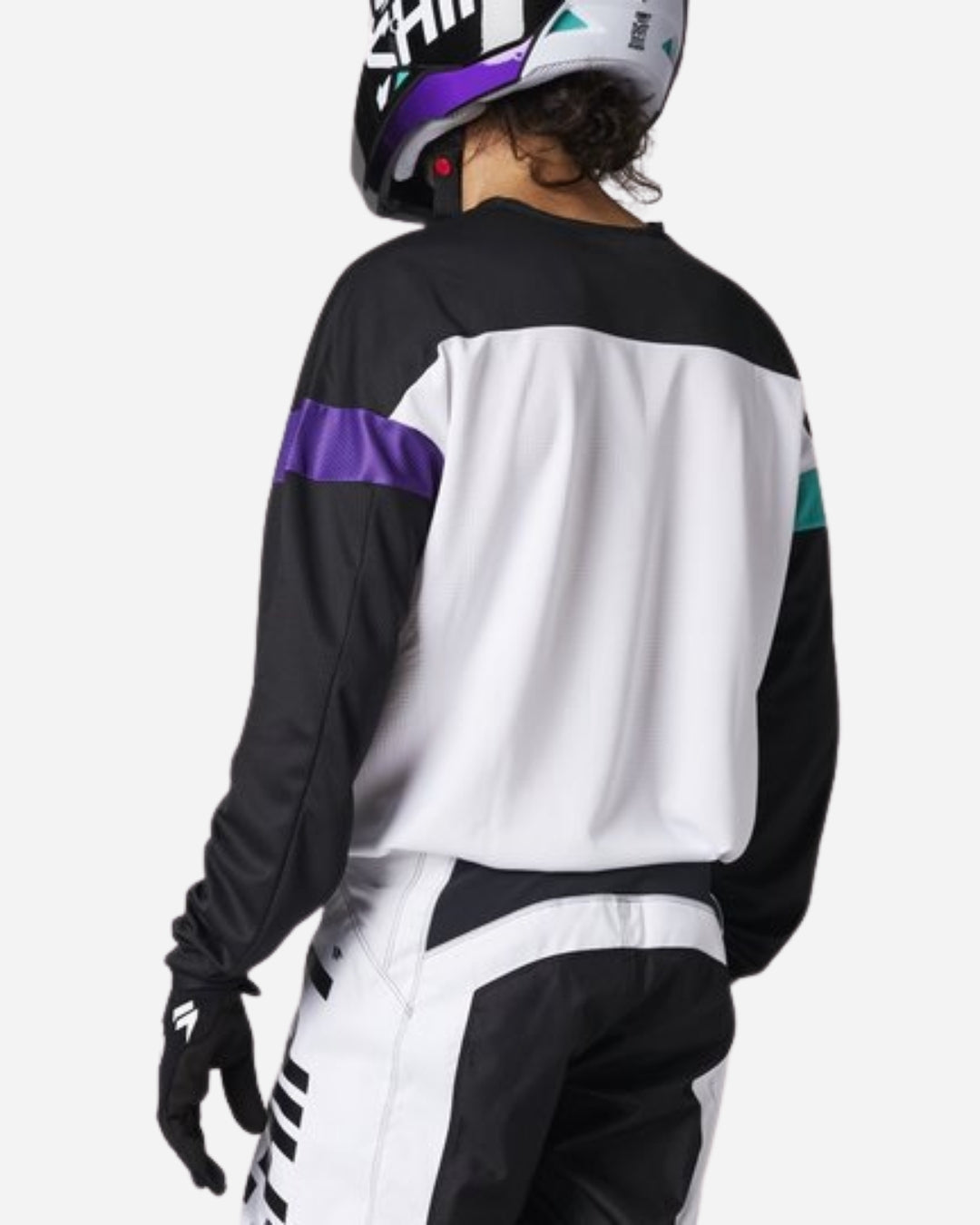 Maillot Shift Racing White Label Ultra - Blanc/Ultraviolet