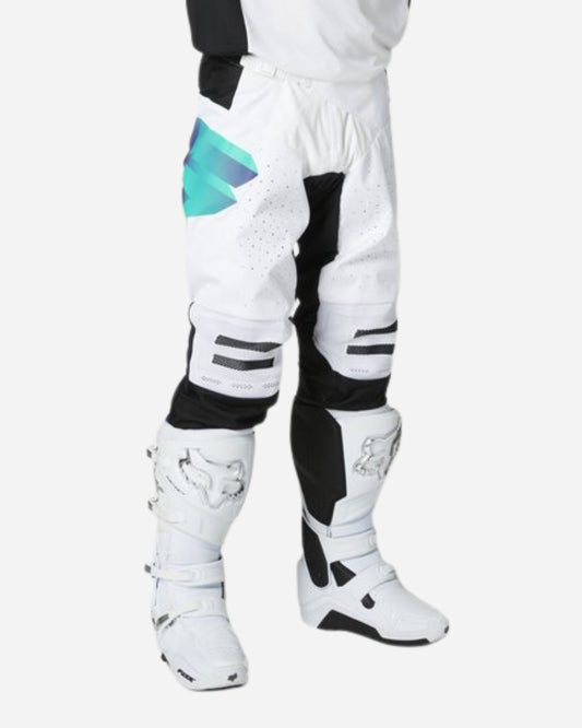 Pantalon Shift Racing Black Label UV - Blanc/Ultraviolet