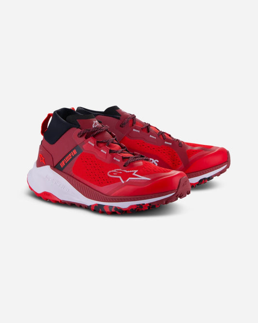 Chaussures Alpinestars Meta Xr V2 - Rouge vif/Rouge foncé/Blanc