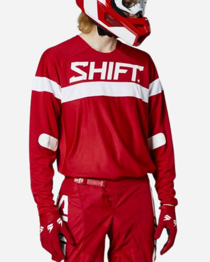 Maillot Shift Racing White Label Haut - Rouge