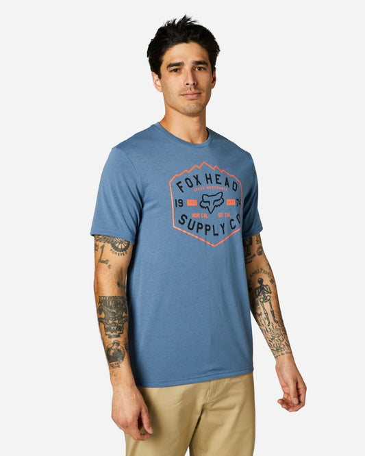 Fox Racing Backbone short-sleeved technical T-shirt - Medium blue