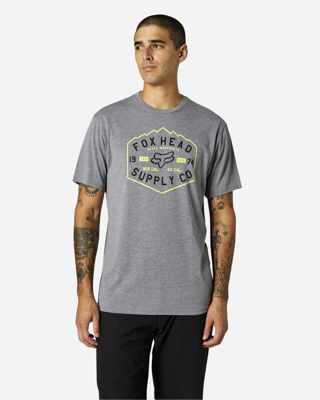 Fox Racing Backbone short-sleeved technical T-shirt - Heather Graphite