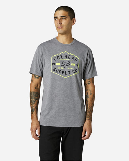 Fox Racing Backbone short-sleeved technical T-shirt - Heather Graphite