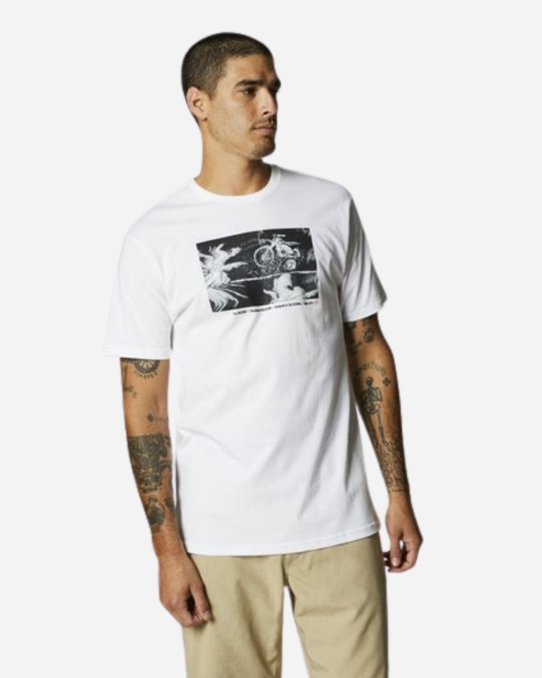 Fox Racing Bad Trip Kurzarm-T-Shirt – Optisches Weiß