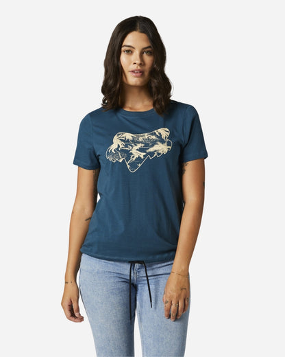 Fox Racing Palms Kurzarm-T-Shirt – Dunkelindigo