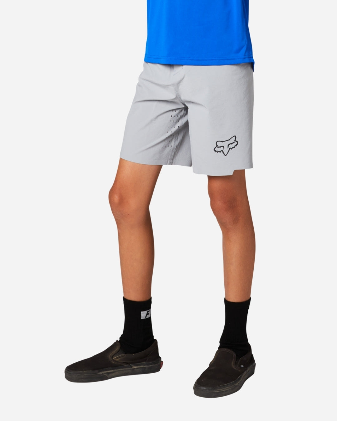 Short Enfant Fox Racing Flexair - Gris Acier