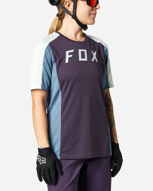 Maillot manches courtes femme Fox Racing Defend - Violet Foncé