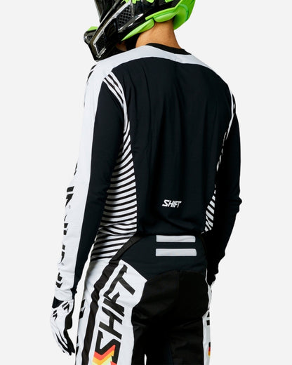 Shift Racing Black Label Targa Jersey – Weiß/Schwarz