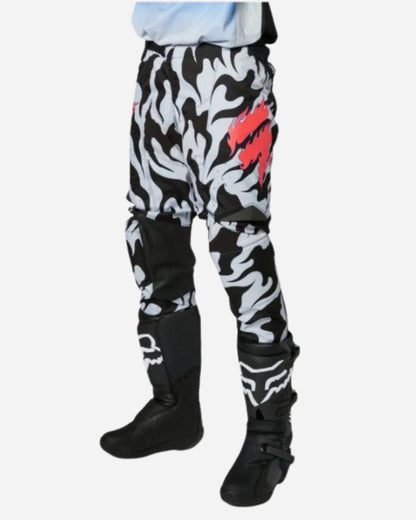 Shift Racing White Label Flame Pants - Grey/Black