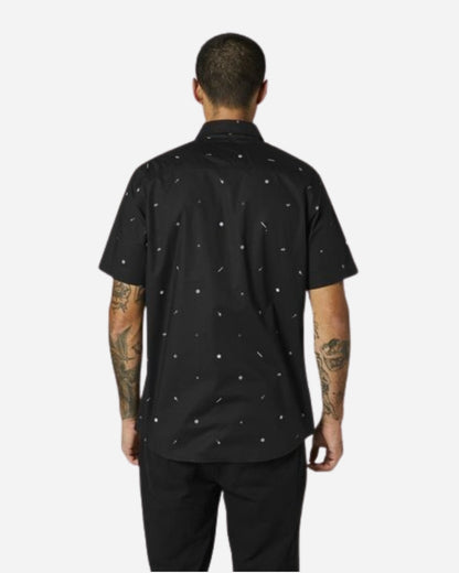 Chemise tissée Fox Racing Decrypted manches courtes - Noir/Blanc