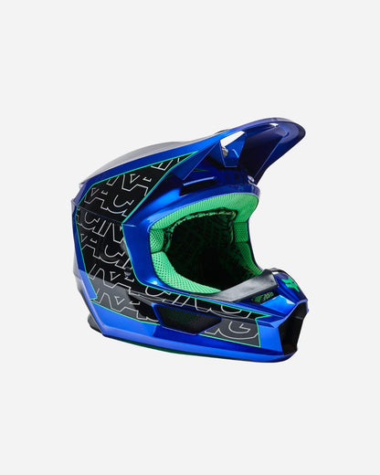 Fox Racing V1 Peril Helm - Blau