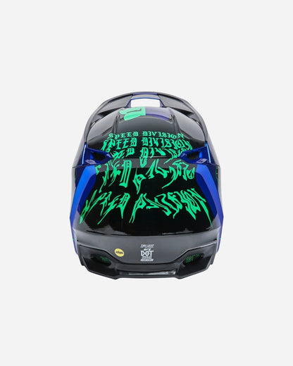 Fox Racing V1 Peril Helm - Blau