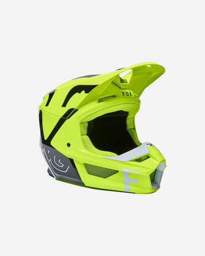 Casque Fox Racing V1 Skew - Jaune fluo