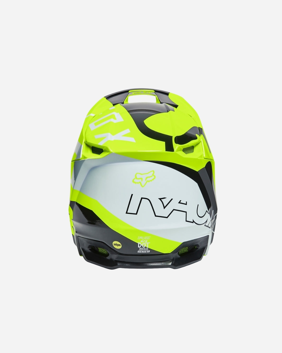 Casque Fox Racing V1 Skew - Jaune fluo