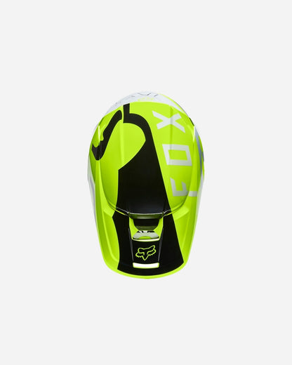 Casque Fox Racing V1 Skew - Jaune fluo