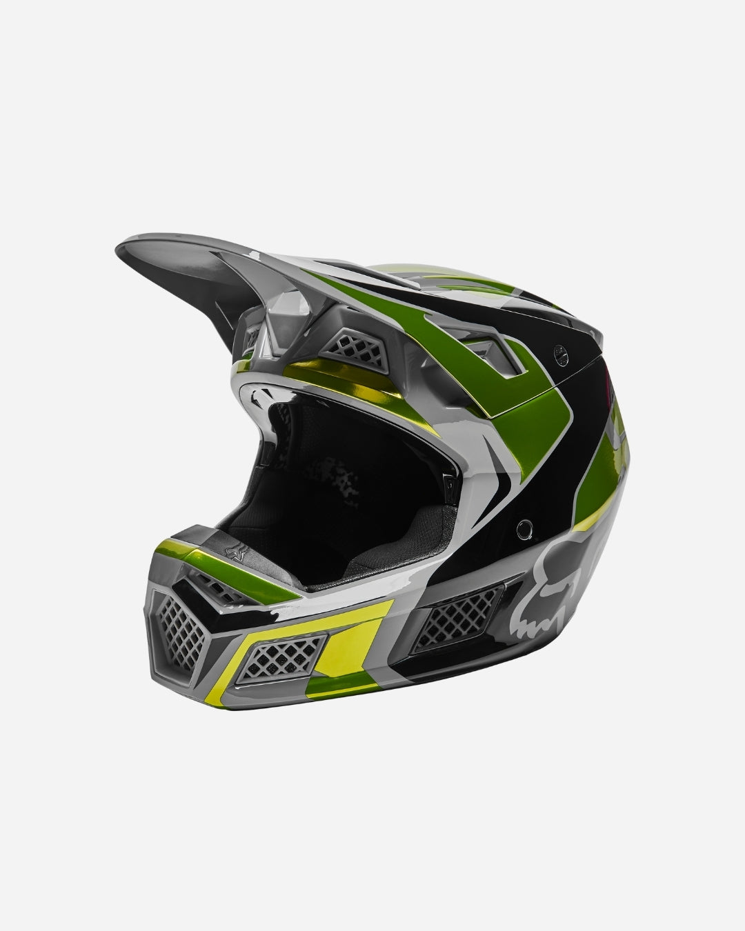 Casque Fox Racing V3 RS Mirer - Jaune fluo