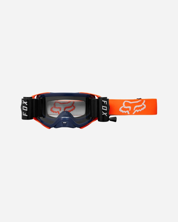 Maschera Fox Racing Airspace Stray Roll Off - Blu/Arancione