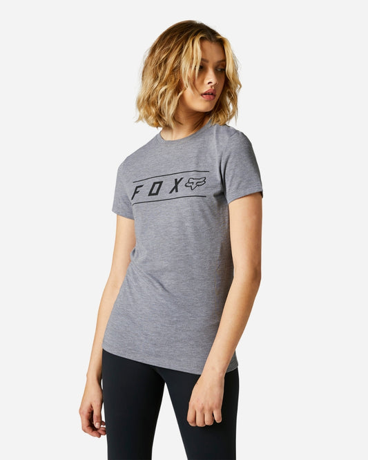 T-shirt technique Fox Racing Pinnacle manches courtes - Graphite chiné