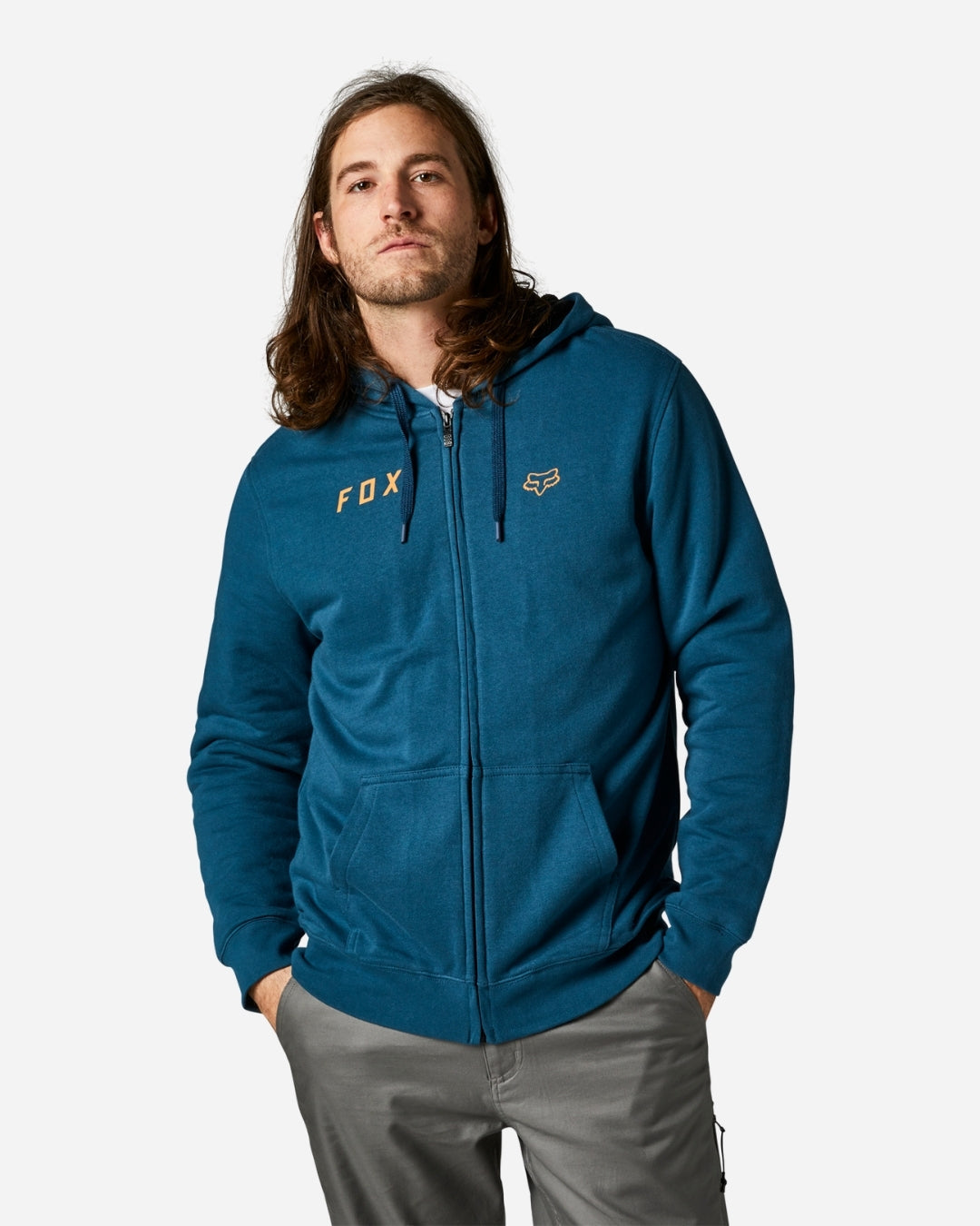 Sweat à Capuche Sherpa Fox Racing Baseline Sasquatch - Indigo Foncé