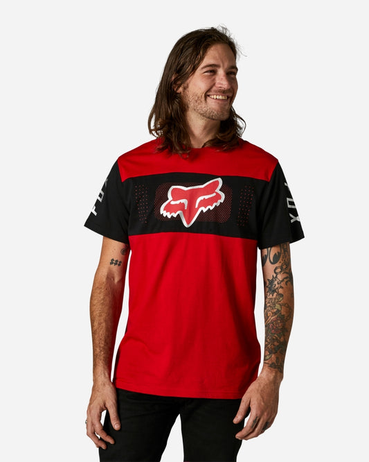Fox Racing Mirer Kurzarm-T-Shirt – Flammenrot