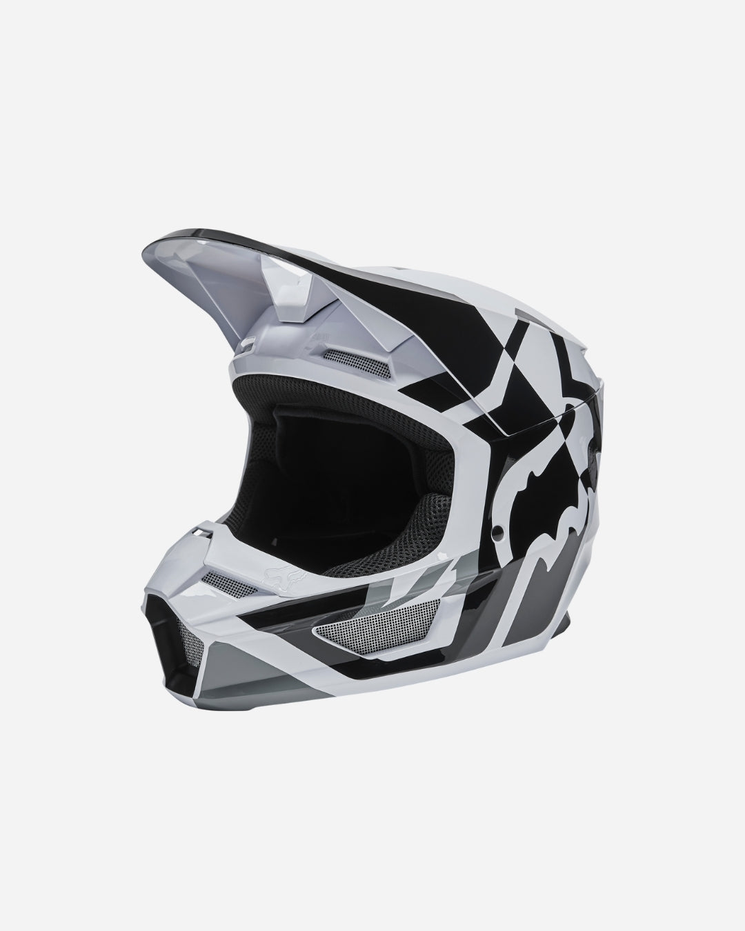 Casque enfant Fox Racing V1 Lux - Noir/Blanc