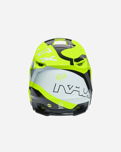 Casque enfant Fox Racing V1 Skew - Jaune fluo