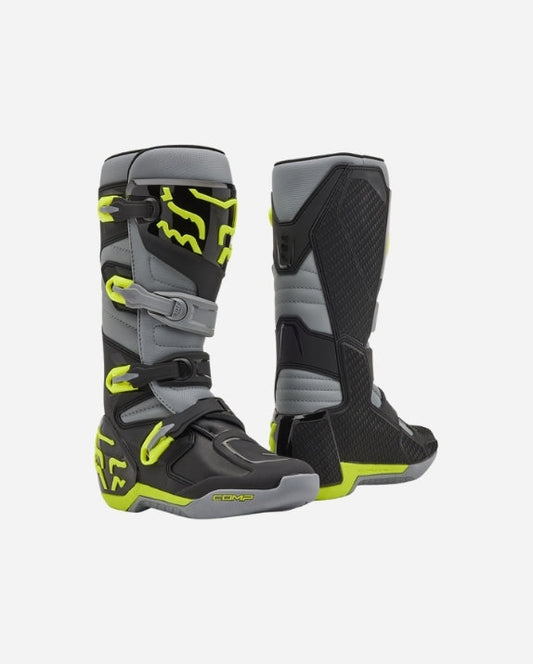 Bottes Fox Racing Comp - Gris/Jaune