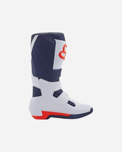 Fox Racing Comp Boots - White/Navy Blue