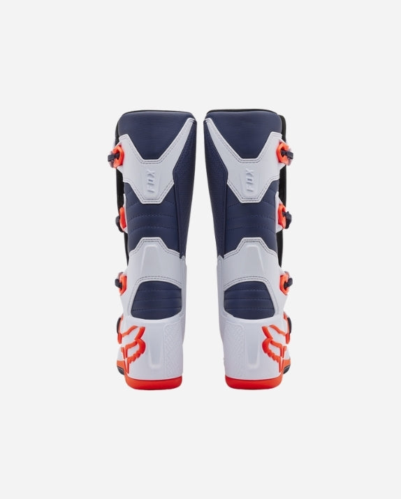 Fox Racing Comp Boots - White/Navy Blue