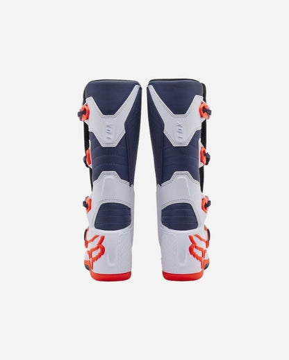 Fox Racing Comp Boots - White/Navy Blue