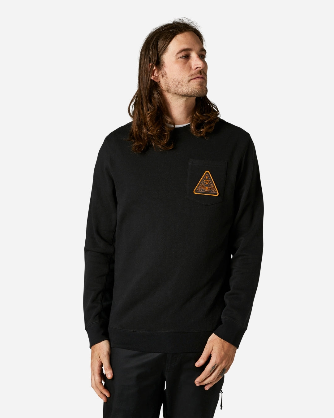 Fox Racing Shinbone Crew Neck Sweatshirt - Black