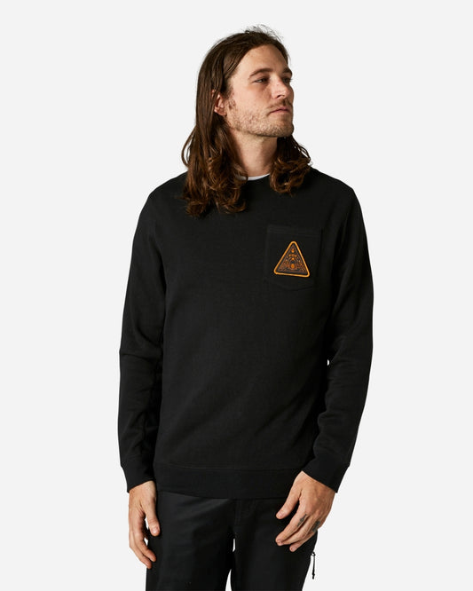 Fox Racing Shinbone Crew Neck Sweatshirt - Black