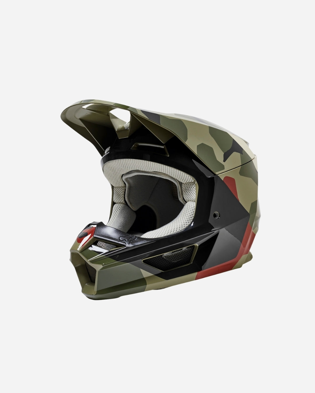 Casque Fox Racing V1 Bnkr - Camo vert