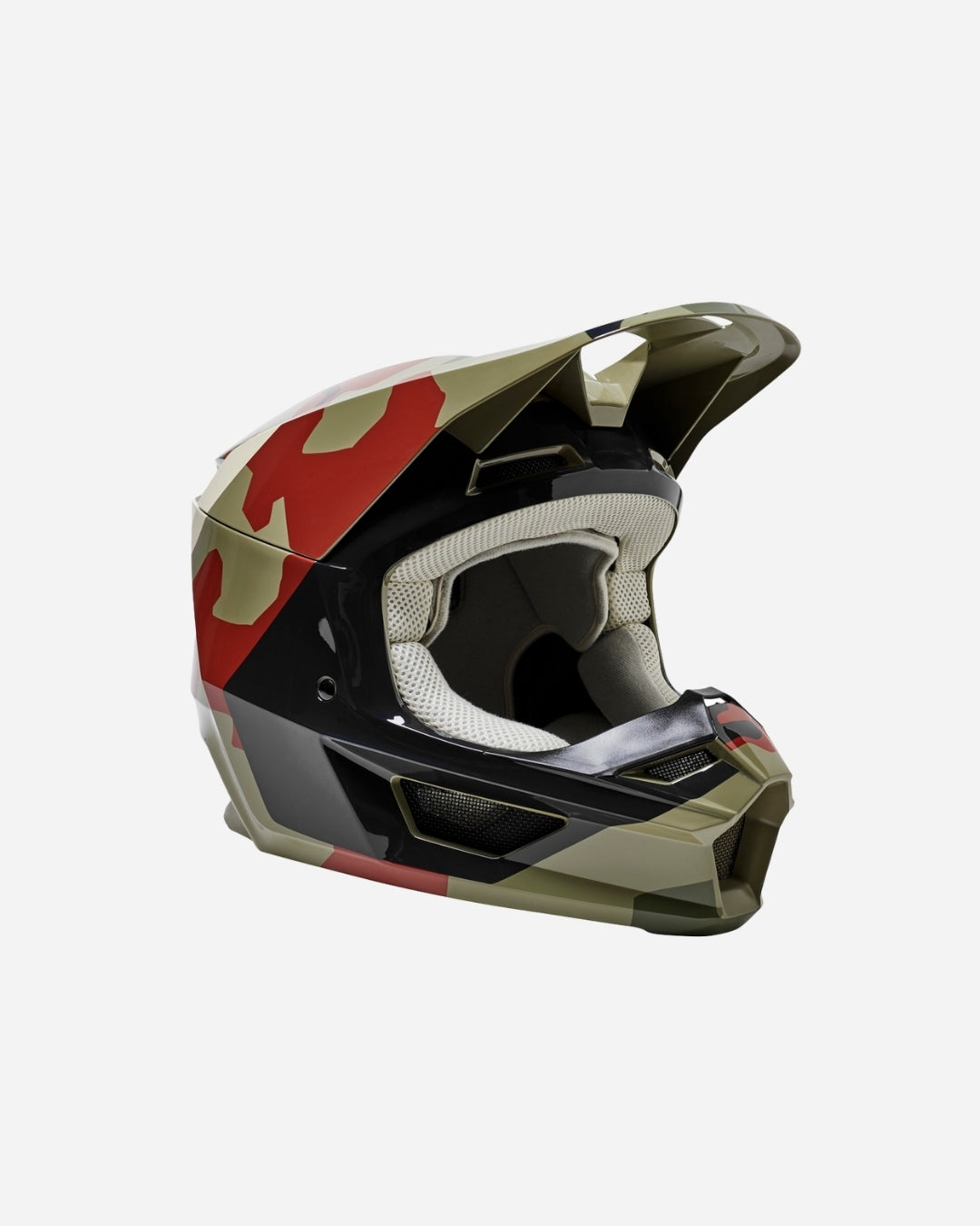 Casque Fox Racing V1 Bnkr - Camo vert