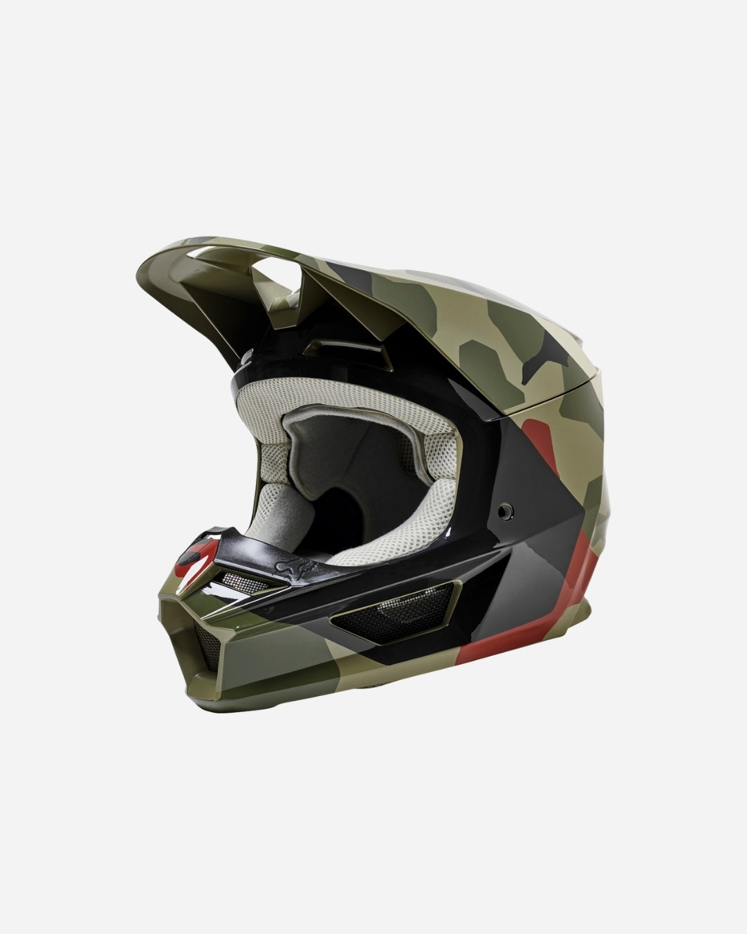 Casque enfant Fox Racing V1 Bnkr - Camo vert