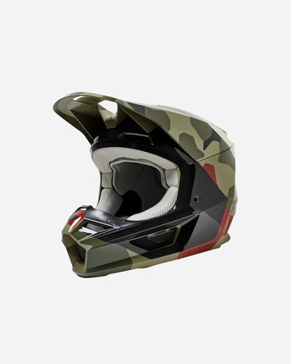 Casque enfant Fox Racing V1 Bnkr - Camo vert
