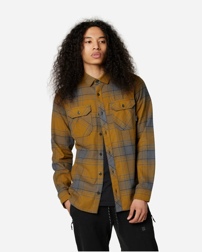 Chemise en flanelle Fox Racing Traildust - Gris/Brun Caramel