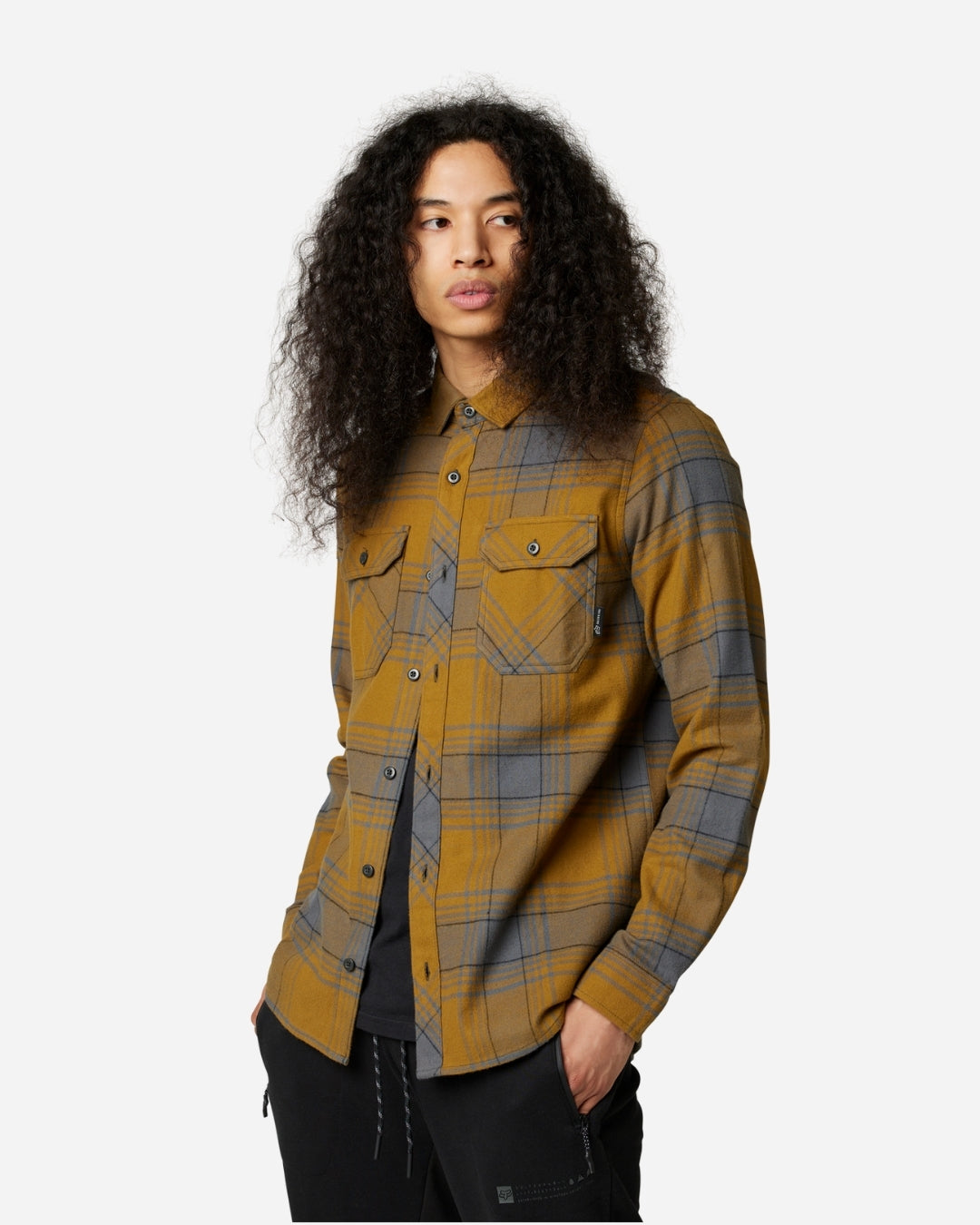 Chemise en flanelle Fox Racing Traildust - Gris/Brun Caramel