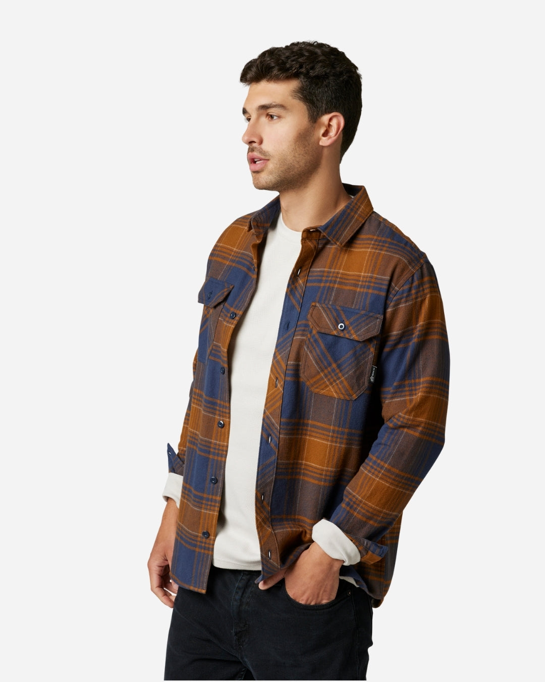 Chemise en flanelle Fox Racing Traildust - Orange