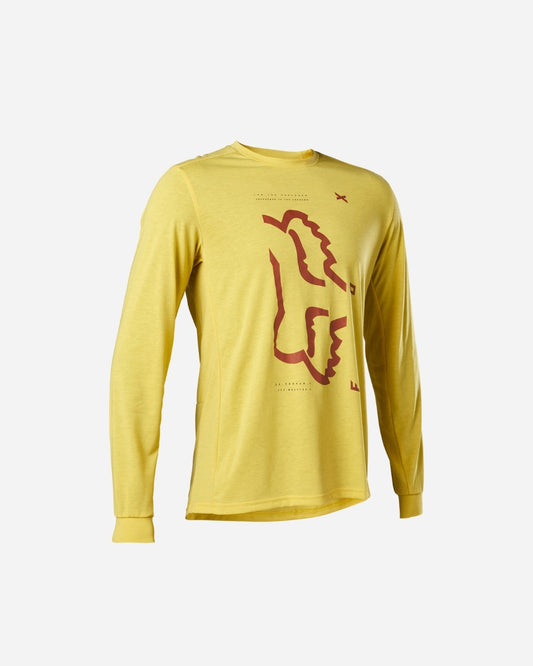 Maillot manches longues Fox Racing Ranger Drirelease - Jaune