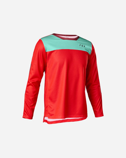 Maillot manches longues enfant Fox Racing Defend - Moth Rouge