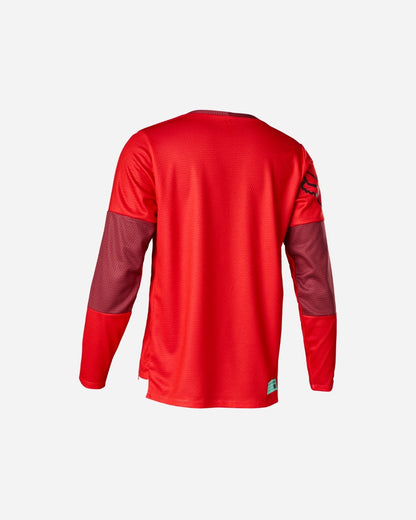 Maillot manches longues enfant Fox Racing Defend - Moth Rouge