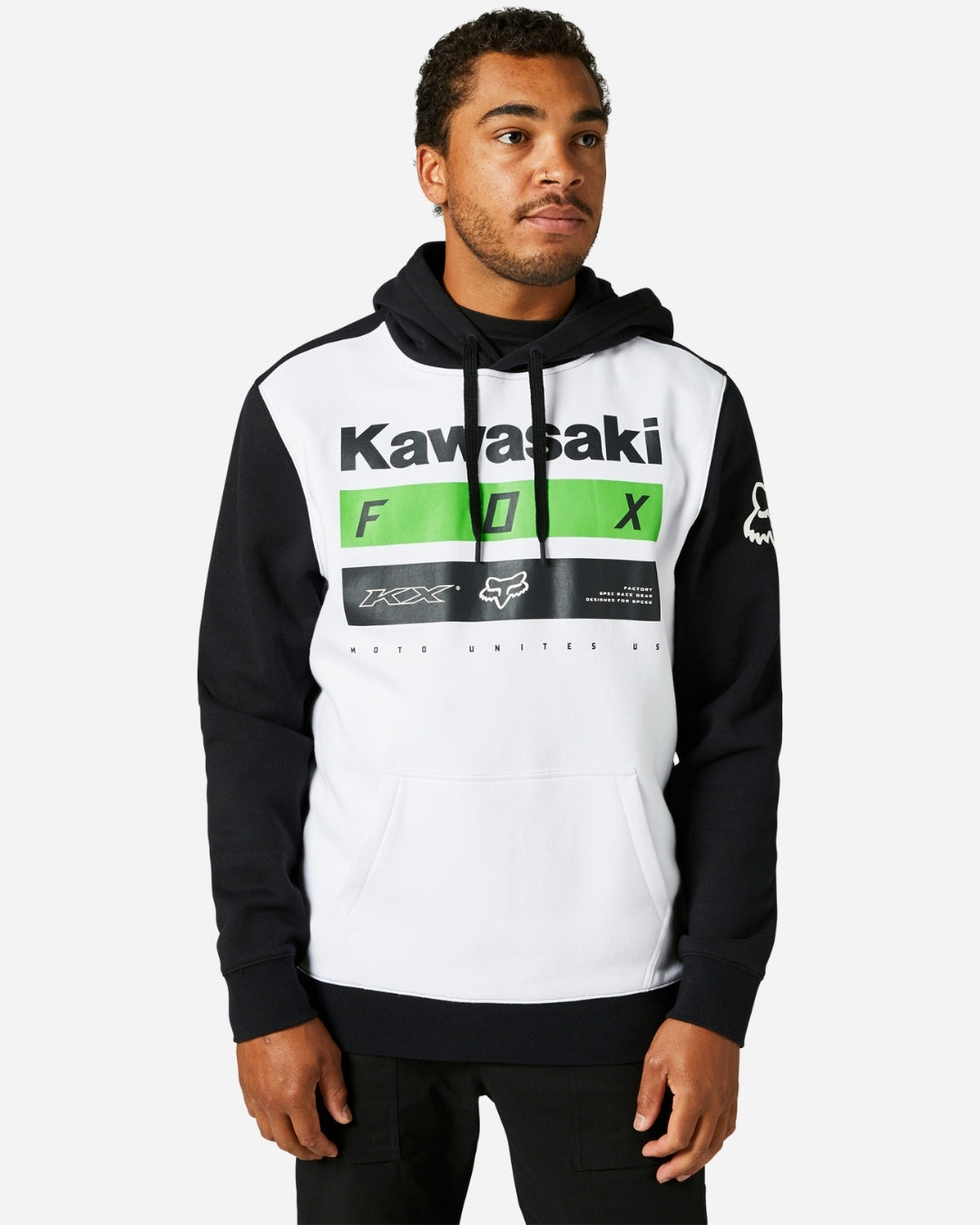 Sweat à Capuche Fox Racing Kawi Stripes - Noir