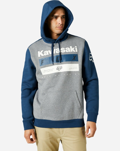 Sweat à Capuche Fox Racing Kawi Stripes - Bleu