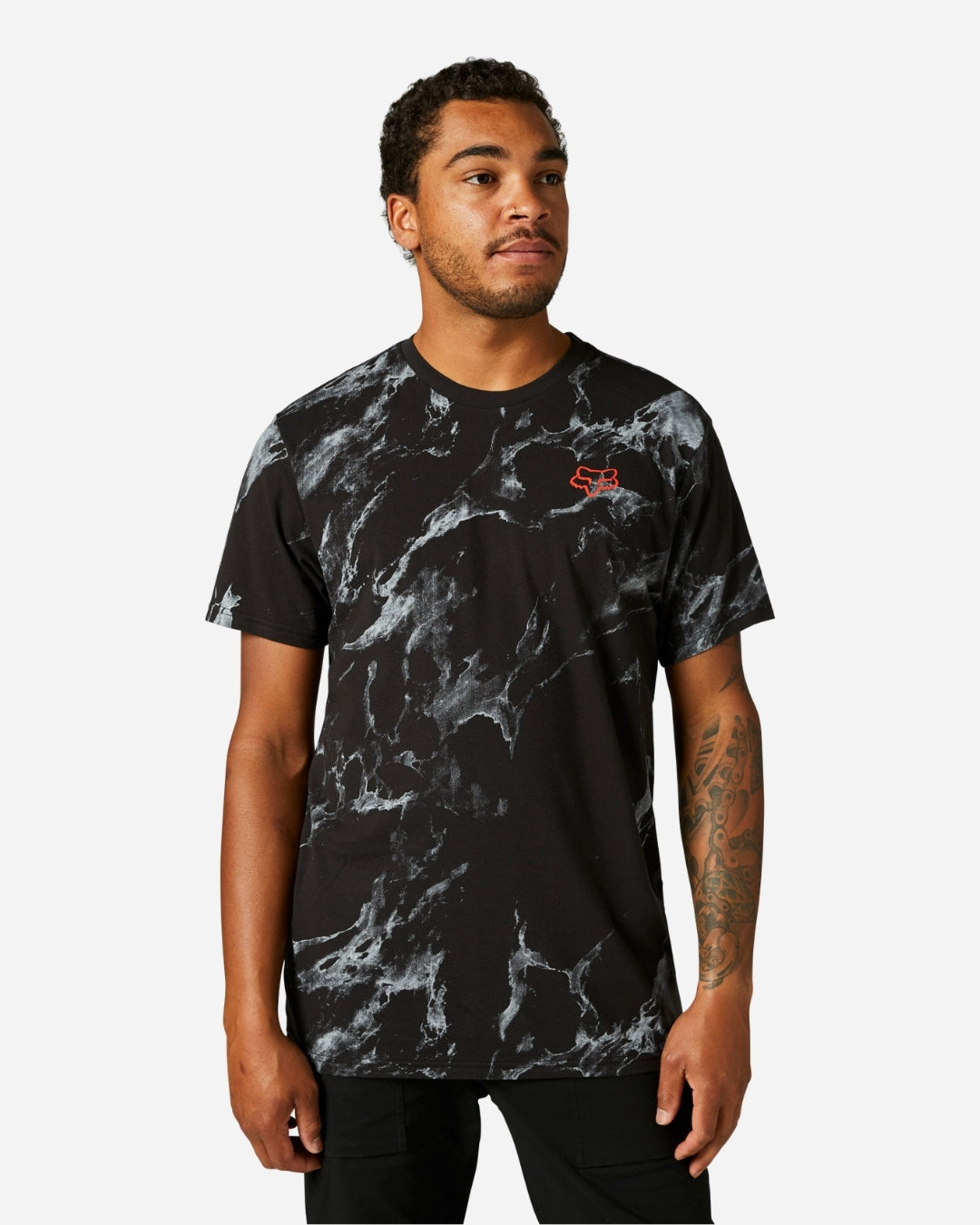 Fox Racing Karrera Head Kurzarm-T-Shirt – Schwarz