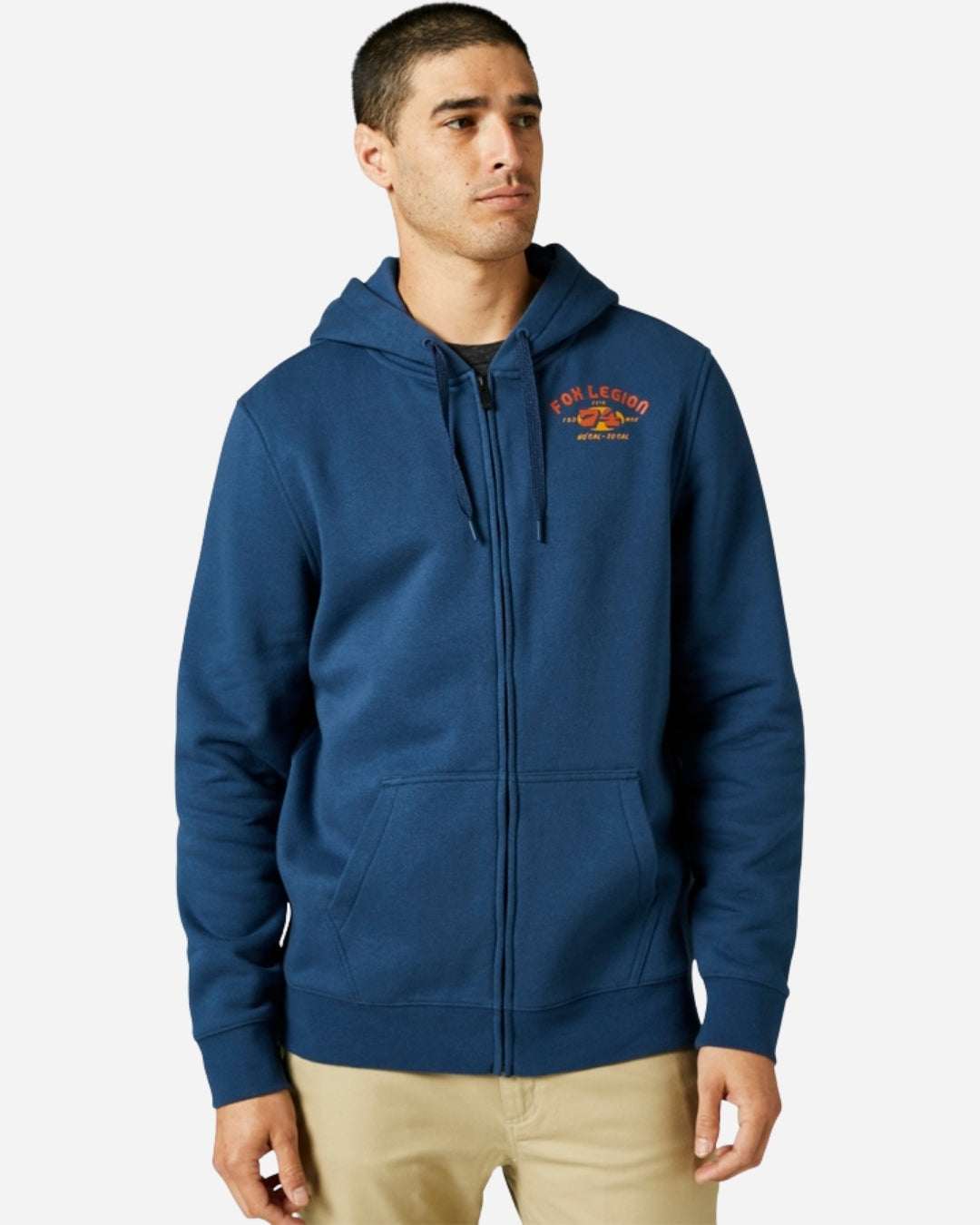 Sweat à capuche zippé Fox Racing At Bay - Bleu