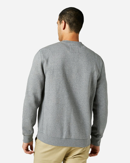 Fox Racing At Bay Crewneck Sweatshirt - Gray