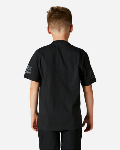 T-shirt Jeunes Fox Racing Karrera manches courtes - Noir/Blanc